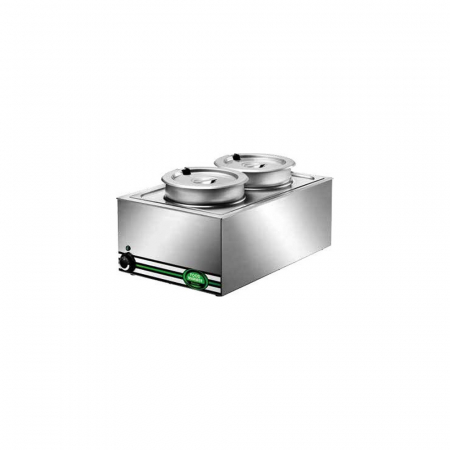 Echipamente Fast-food - Bain Marie cu 2 recipiente x8 litri, +30°C +90°C, 570x370x280(h) mm, BM7720