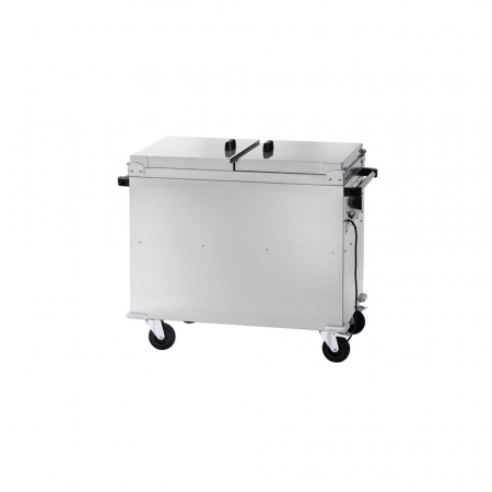 Autoservire - Bain Marie cu boiler dublu si capac rabatabil, 2x1/1GN - 200(h) mm, +30° +90°C, 960x680x1020 mm, CT1765