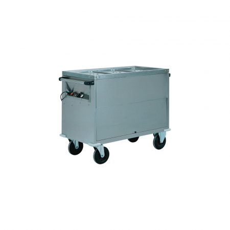 Autoservire - Bain Marie cu boiler dublu si spatiu de depozitare, 3 x GN1/1 - 200(h) mm, +30°C +90°C, 1300x680x920(h) mm, CT1771
