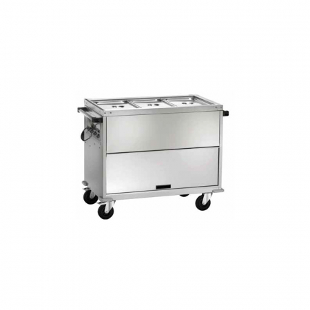 Autoservire - Bain Marie cu boiler dublu, temperatura ajustabila, 2 x GN1/1 - 150(h) mm, +30°C +90°C, 960x680x1020(h) mm, CT1765TD