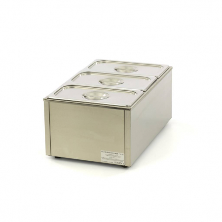 Bain Marie electric 3 x GN 1/3 cu capac si robinet, 230V, 1,2 kW [2]