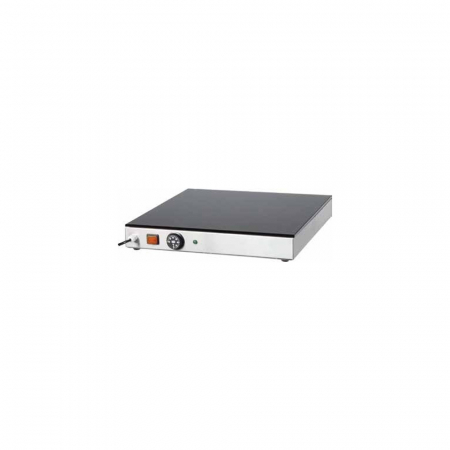 Blaturi calde - Banc de pastrare a farfuriilor la cald cu suprafata din sticla, +30°C +90°C, 600x400x70(h) mm, PVC4763