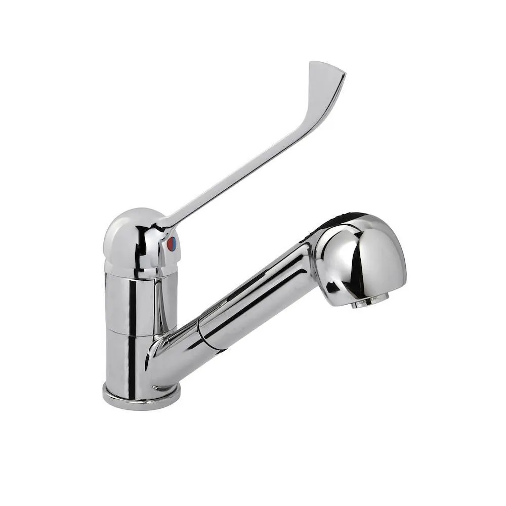 Accesorii spalatoare - Baterie bucatarie cu dus extensibil, inox, 230 mm