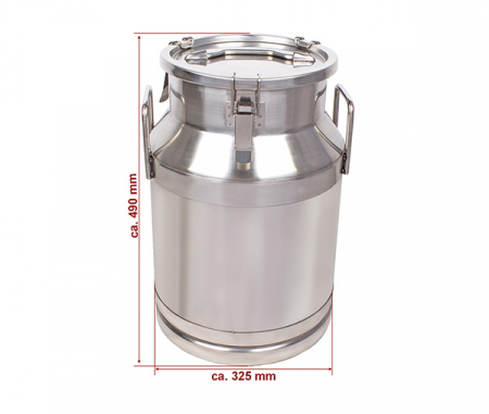 Bidon inox lapte,miere,ulei si alte produse alimentare 30 litri BMK-30 [1]