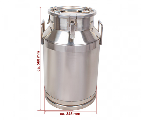 Bidon inox lapte,miere,ulei si alte produse alimentare 40 litri BMK-40 [1]