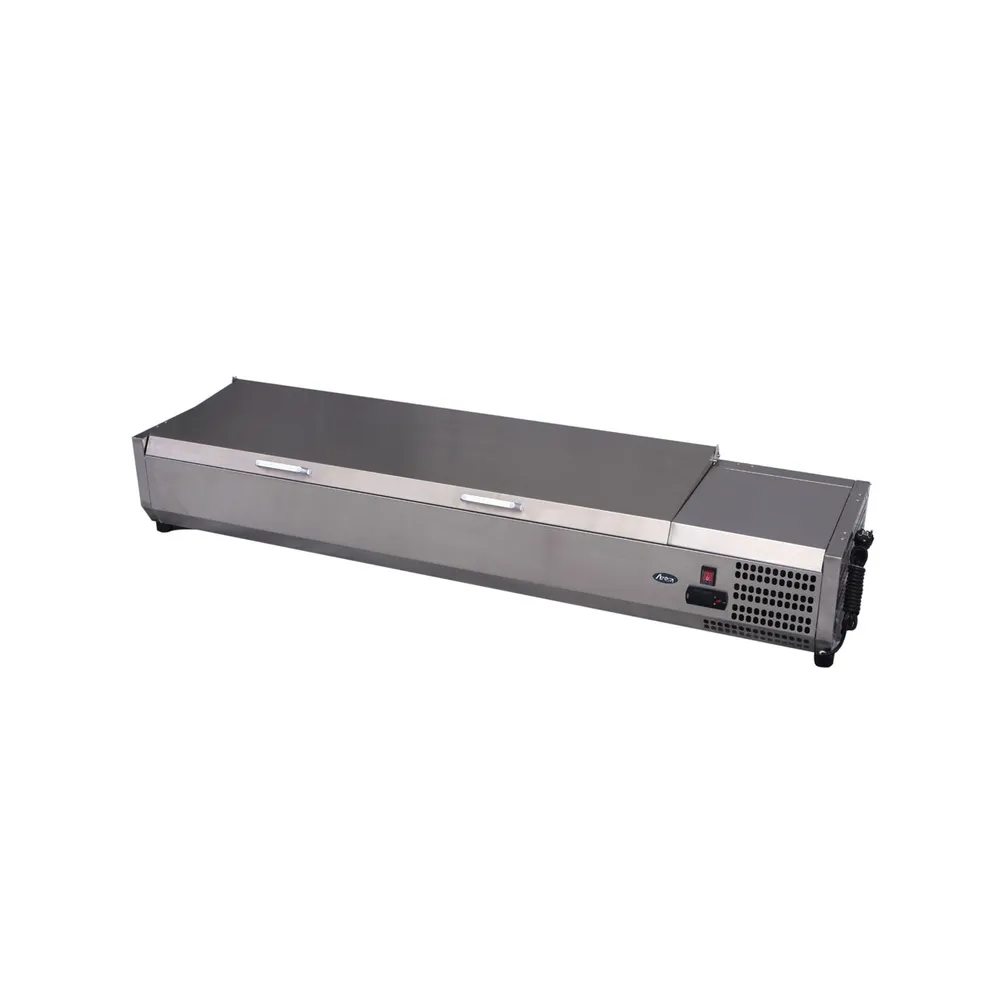 Vitrine Frigorifice - Blat de racire 9 x GN 1/3, inox, -2/8°C, 200.5 cm