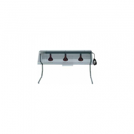 Blaturi calde - Cadru de pastrare la cald a farfuriilor cu 3 lampi infrarosu, +30°C +90°C, 1270x550x700(h) mm, PI4716