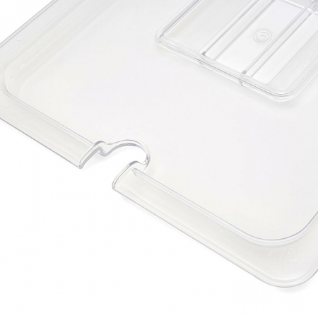 Capac gastronorm 1/2 gn policarbonat transparent cu decupaj polonic [1]