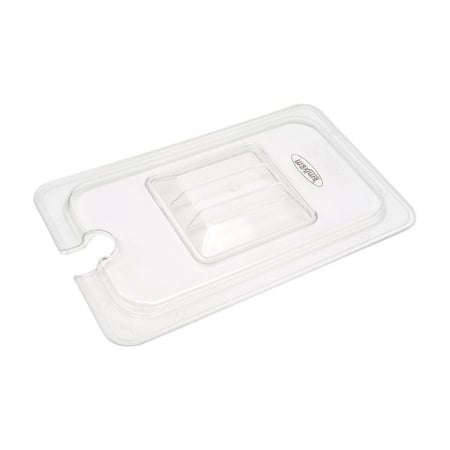 Capac gastronorm 1/4 gn policarbonat transparent cu decupaj polonic [2]