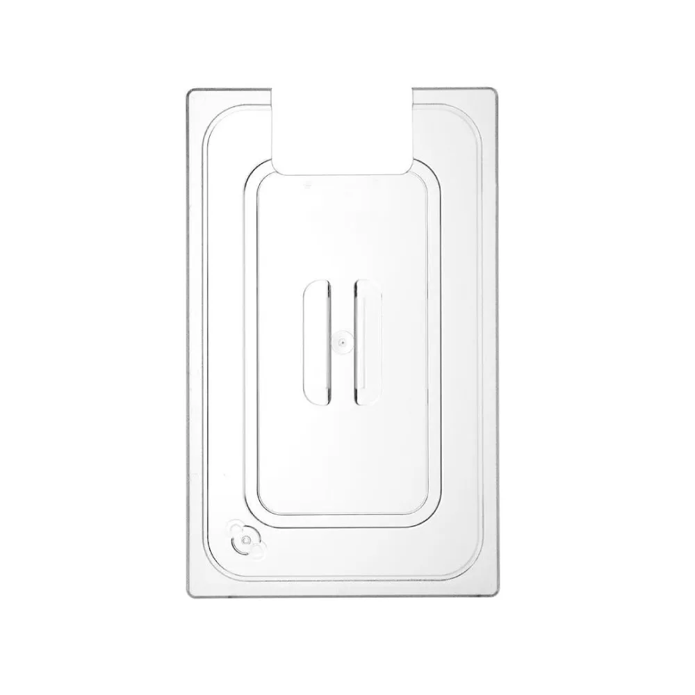 Cuve policarbonat - Capac GN 1/1, policarbonat, cu orificiu pentru stick sous vide