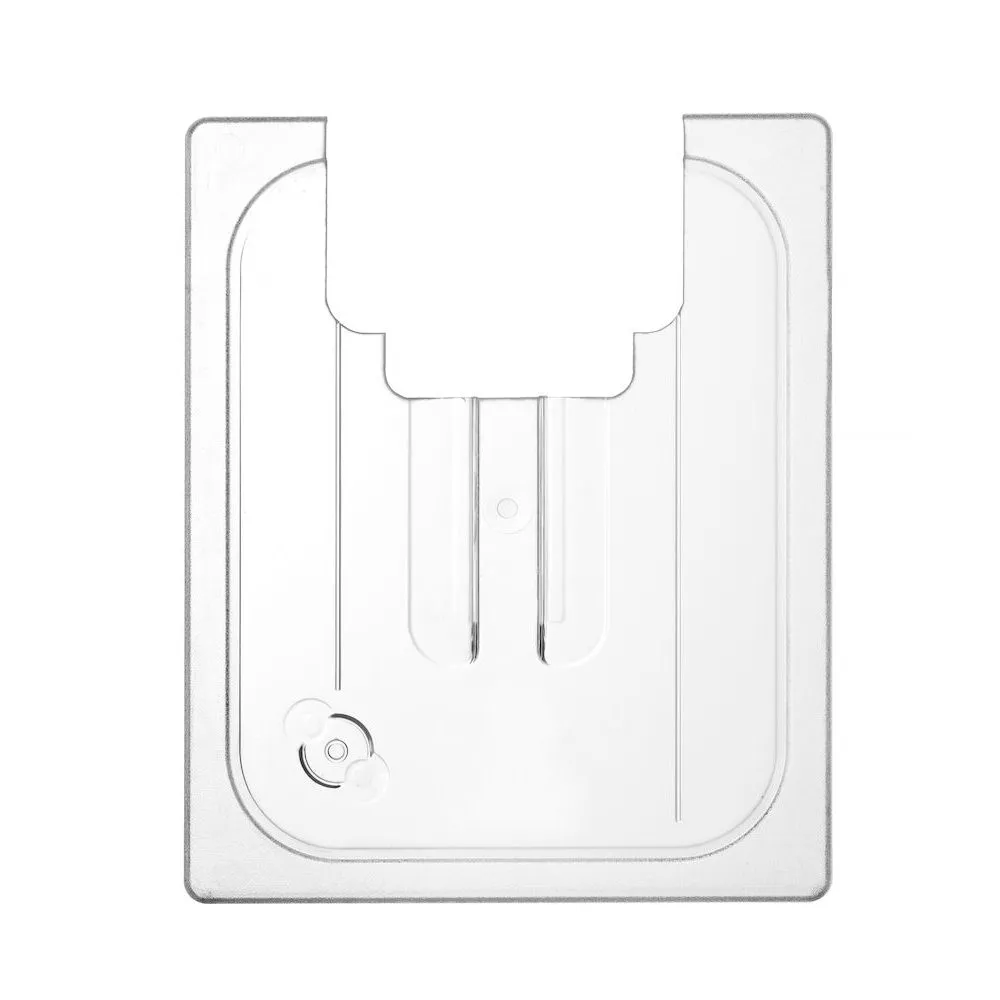 Cuve policarbonat - Capac GN 1/2, policarbonat, cu orificiu pentru sous vide stick