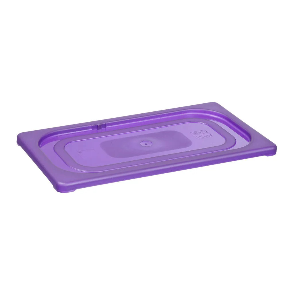 Cuve policarbonat - Capac GN 1/2, violet, 325x265 mm, pentru HACCP, stivuibil