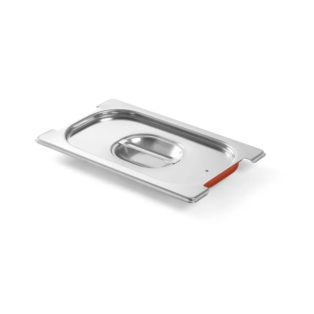Cuve inox - Capac GN 1/4, inox, margine silicon, locas pentru maner