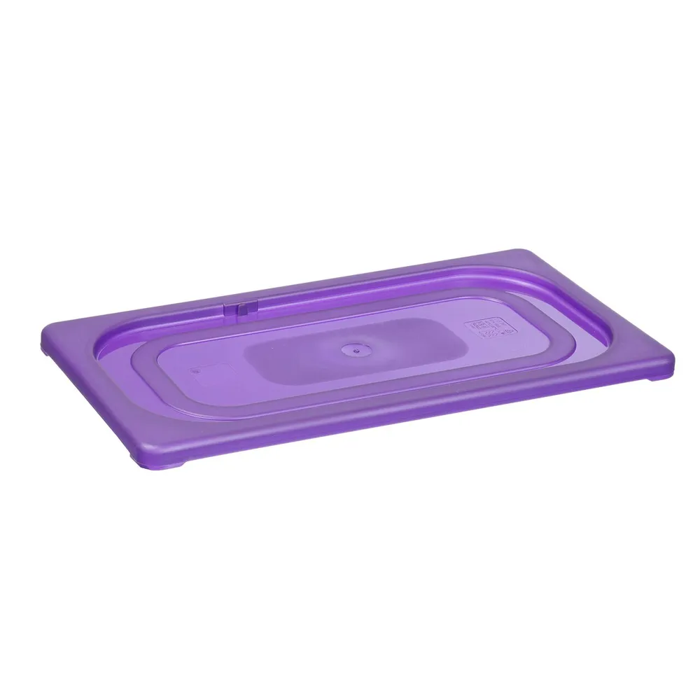 Cuve policarbonat - Capac GN 1/9, polipropilena mov, 176x108mm, pentru HACCP