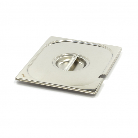 Tavi gastronomice inox - Capac inox cu fantă pentru lingură servire GN 1/2