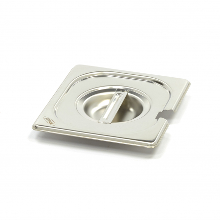 Capac inox cu fantă pentru lingură servire GN 1/6 [1]