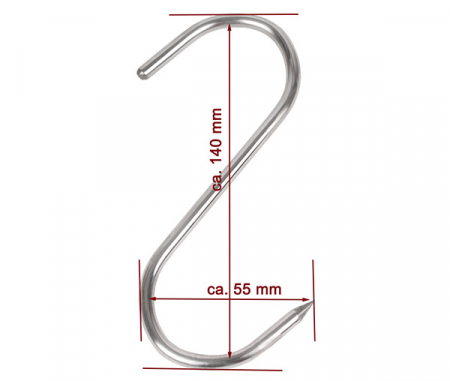 Carlig inox 55 x 140 mm FHB-3 [1]