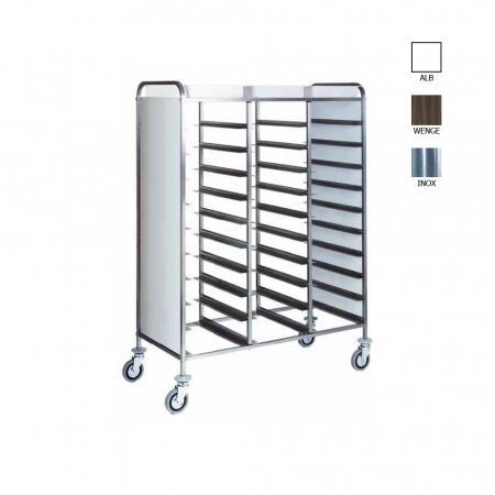 Mobilier inox - Carucior 30 tavi GN 1/1, culoare bianco-alb, 1100x620x1750(h) mm, CA1470P