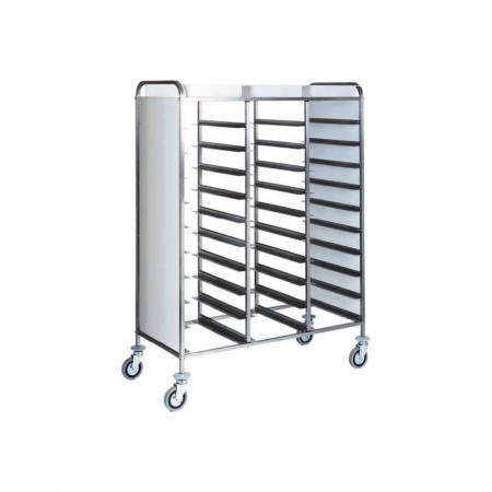 Mobilier inox - Carucior 30 tavi GN 1/1, culoare bianco-alb, 1100x620x1750(h) mm, CA1471RP