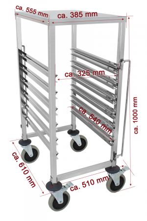 Carucior 7 tavi GN1/1 BTW-7 [4]