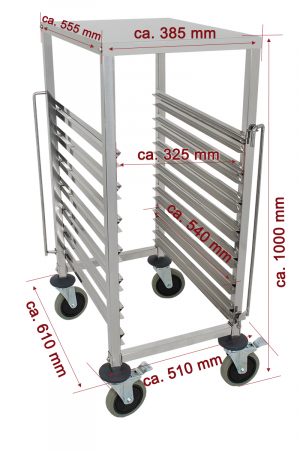 Carucior 7 tavi GN1/1 BTW-7 [3]