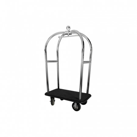 Mobilier inox - Carucior bagaje cu suport pentru haine, 1100x620x1980(h) mm, PV2021I