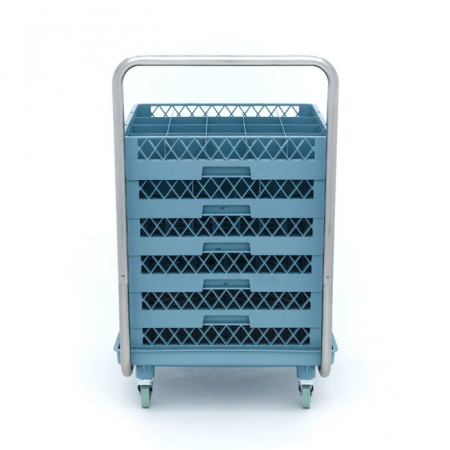 Carucior cosuri masina de spalat, 54 x 60 cm, inox, capacitate 60 kg [7]