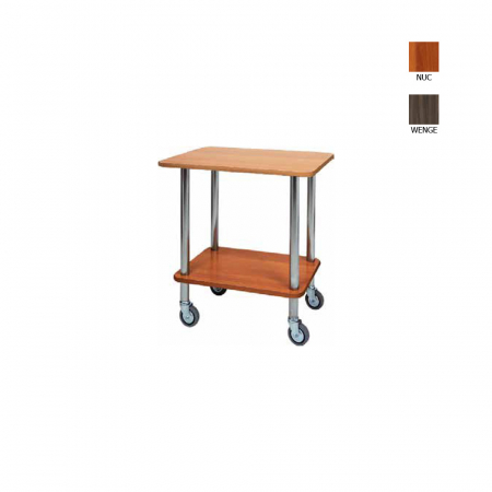 Carucioare servire lemn - Carucior de servire de culoarea carbon, CA901CA