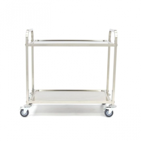 Carucior de Servire din Otel Inoxidabil cu 2 Polite, L94 x A51 x H95 cm [4]