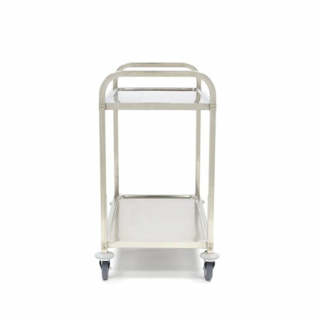 Carucior de Servire din Otel Inoxidabil cu 2 Polite, L94 x A51 x H95 cm [3]