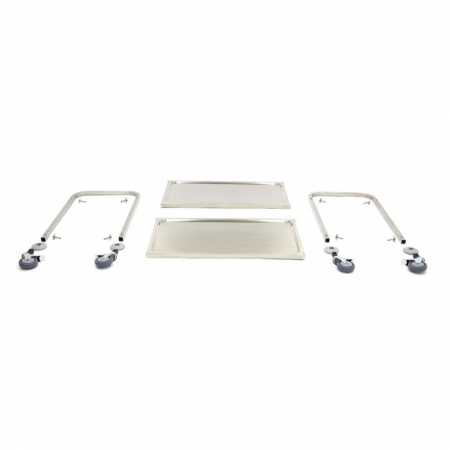 Carucior de Servire din Otel Inoxidabil cu 2 Polite, L94 x A51 x H95 cm [2]