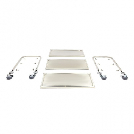 Carucior de Servire din Otel Inoxidabil cu 3 Polite, L95 x A51 x H94 cm [2]