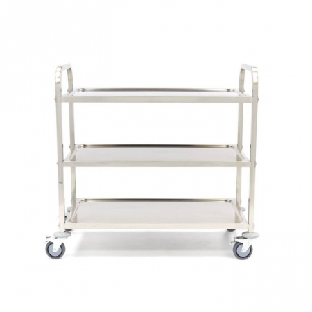Carucior de Servire din Otel Inoxidabil cu 3 Polite, L95 x A51 x H94 cm [4]