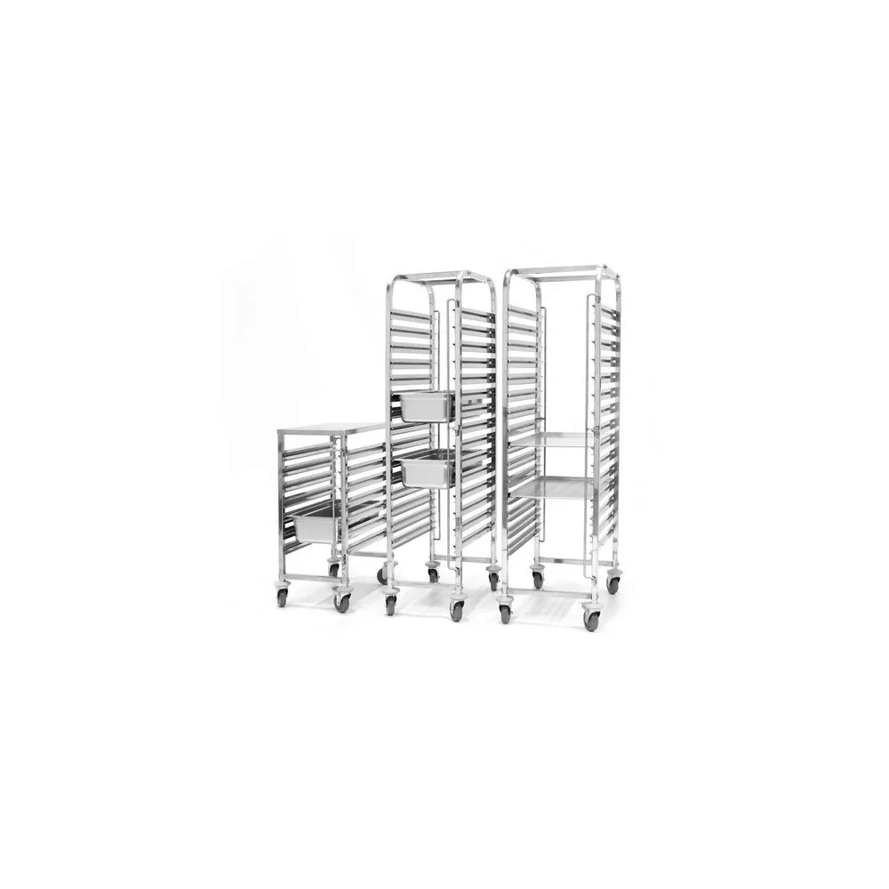 Carucior debarasare dublu, 30 tavi GN 1/1, 80mm spatiu [1]