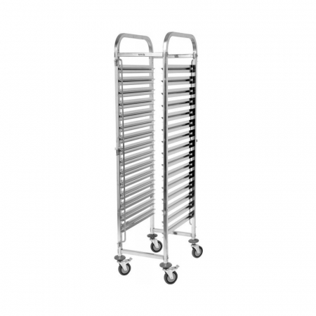 Mobilier inox - Carucior debarasare inox 15 tavi GN1/1