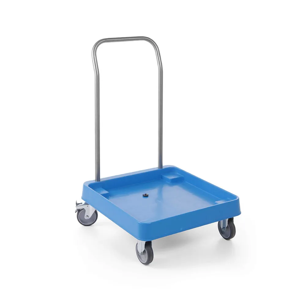 Accesorii spalare vesela si igiena - Carucior debarasare rafturi, inox, 575x545x920mm