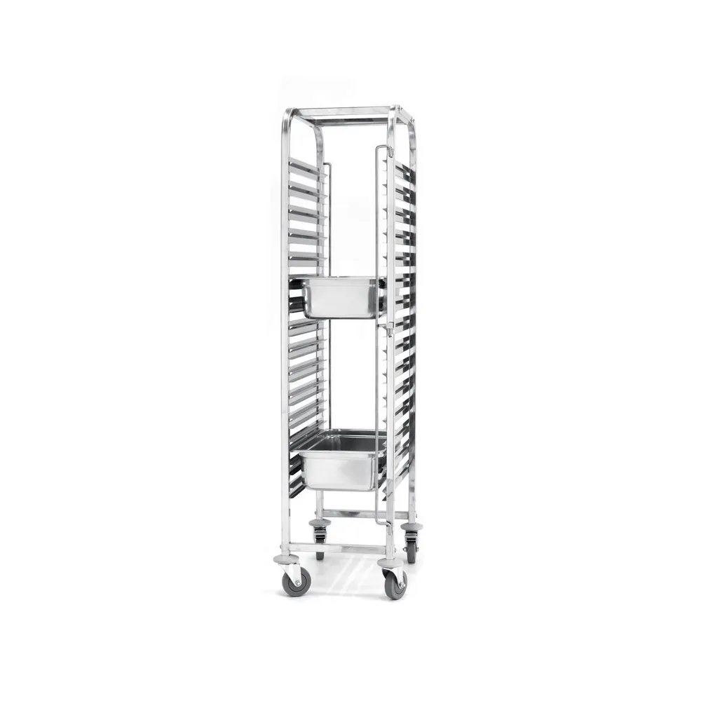Carucior debarasare tavi inox, 15 x GN 1/1, 61.5x45 cm [3]