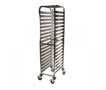 Rastele tavi patiserie - Carucior din inox pentru transport 18 tavi 600x400 mm