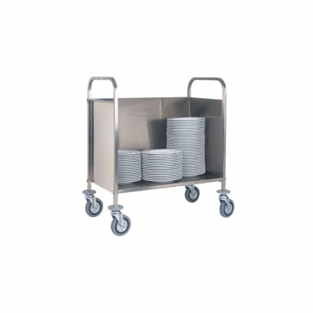 Mobilier inox - Carucior pentru farfurii din inox 200 farfurii, 910x570x1010(h) mm, CP1441