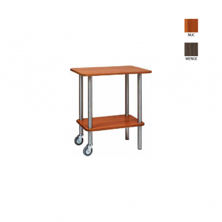 Carucioare servire lemn - Carucior pentru servire cu 2 polite, culoare carbon, CA901RCA