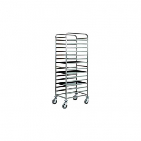 Patiserie - Cofetarie - Carucior pentru transport 14 tavi, 60 x 40 cm, 520x720x1820(h) mm, CA1482