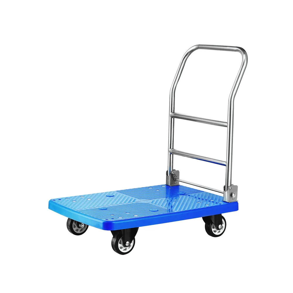 Mobilier inox - Carucior platforma pliabil, 150 kg, 73x48x89 cm