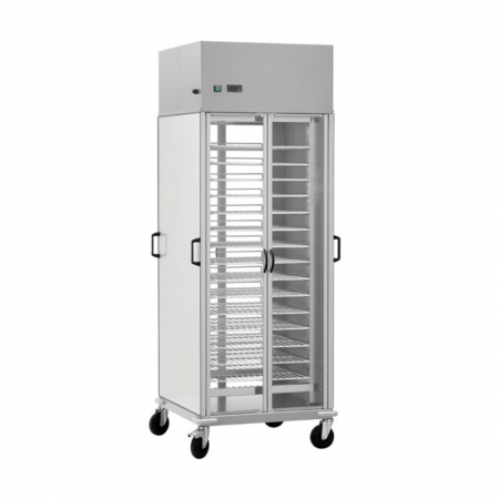Bufete reci - Carucior refrigerare pentru meniuri, 10 grile GN2/1, +8°C +12°C, 750x780x2030(h) mm, CG1439R
