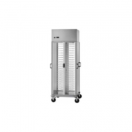 Carucioare farfurii - Carucior refrigerare pentru transport 88 farfurii 180-230mm, +8°C +12°C, 750x780x2030(h) mm, CA1439R