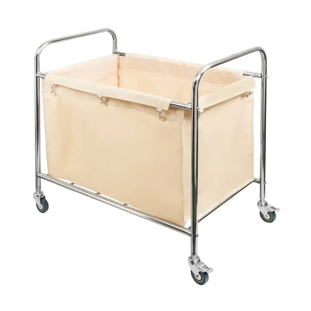 Carucioare menaj - Carucior rufe 91x56x92cm, inox