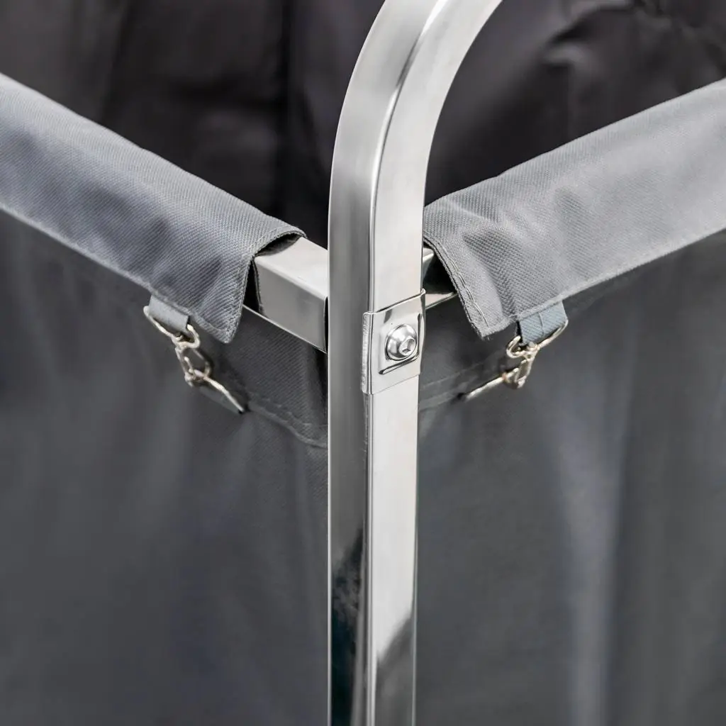 Carucior rufe cu 2 saci 90x60x102cm, inox [4]