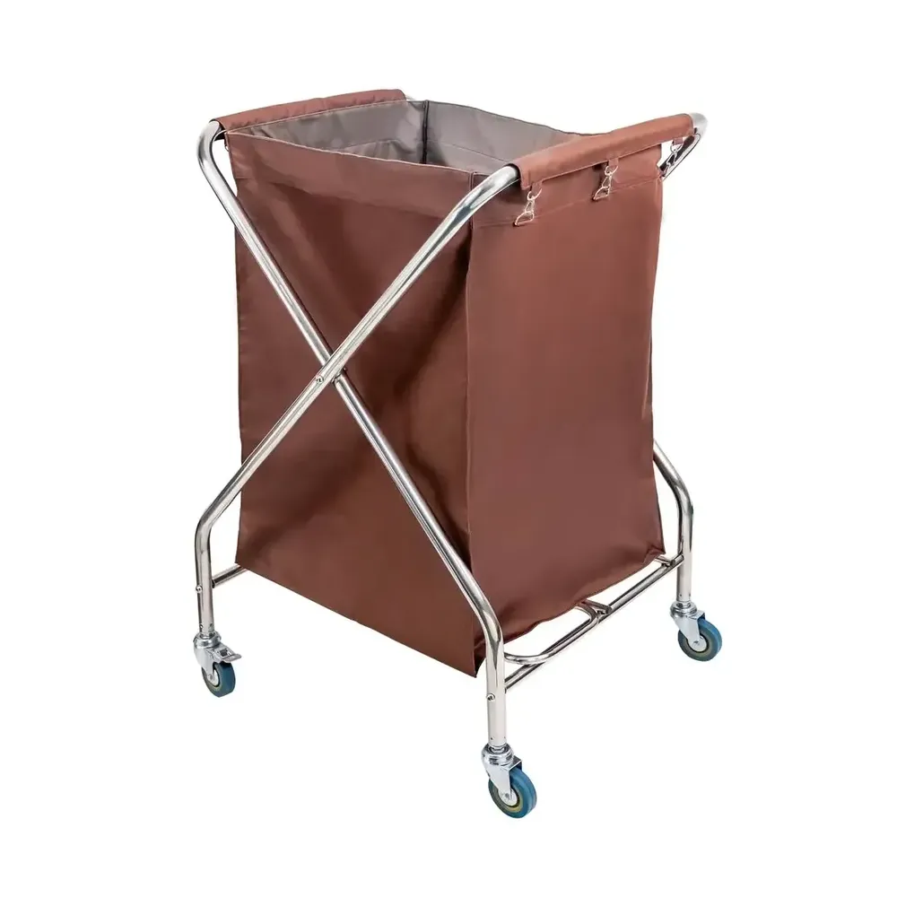 Carucioare menaj - Carucior rufe pliabil 60x60x106cm, inox