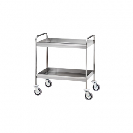 Mobilier inox - Carucior servire din otel inoxidabil cu 2 polite, 910x570x970 mm, CA1396