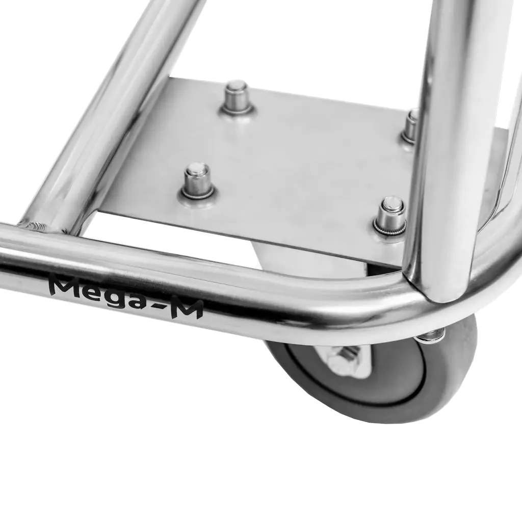 Carucior sortare rufe 90x65x78cm, inox [6]