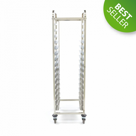 Carucioare tavi - Carucior patiserie inox 16 tavi x 60x40 cm